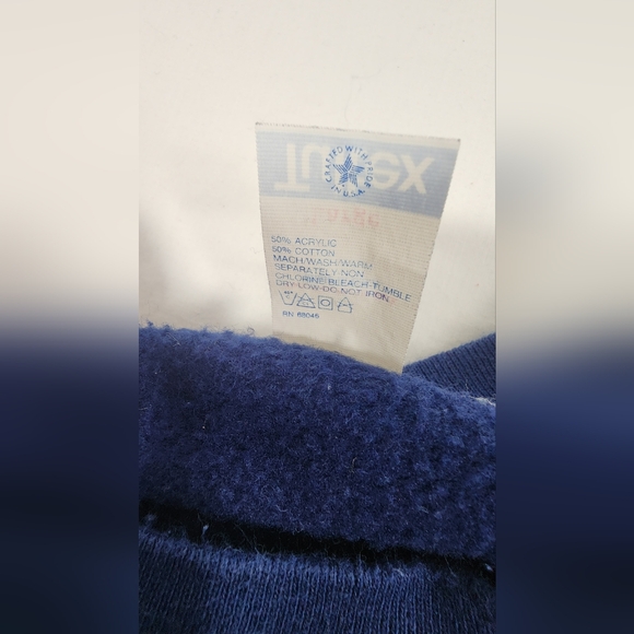 Vintage West Virginia University Unisex Tultex Sweatshirt Size Large, Navy Blue - Picture 12 of 12